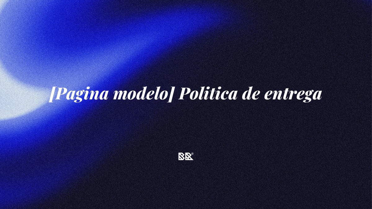 [Pagina modelo] Politica de entrega - Bruno Devx - BR Criativus